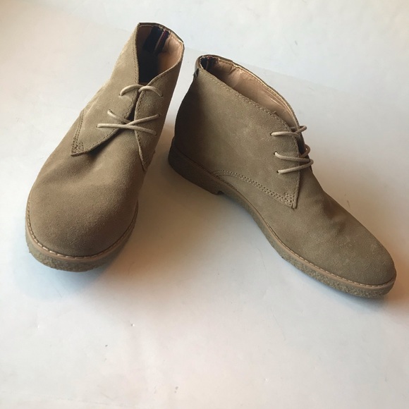 Tommy Hilfiger Taupe Suede Chukka Boots - Picture 7 of 14